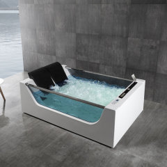 Freestanding 2 Person Whirlpool Massage Function Acrylic Bathtubs XA-010