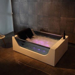 Freestanding 2 Person Whirlpool Massage Function Acrylic Bathtubs XA-010