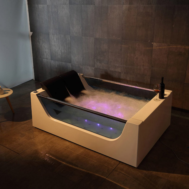 Freestanding 2 Person Whirlpool Massage Function Acrylic Bathtubs XA-010
