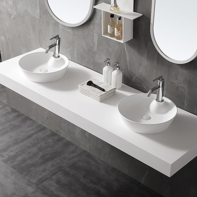 Wholesale High End Quality Wall Mounted Hanging Artificial Stone Countertop XA-T16