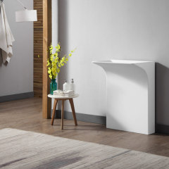 China Wholesale Factory Freestanding Stone Resin Pedestal Bathroom Wash Basin XA-Z29