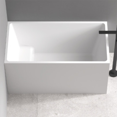 Popular Wholesale Designer Rectangle Corner Freestanding Japanese Acrylic Bathtub With Integrated Seat XA-155