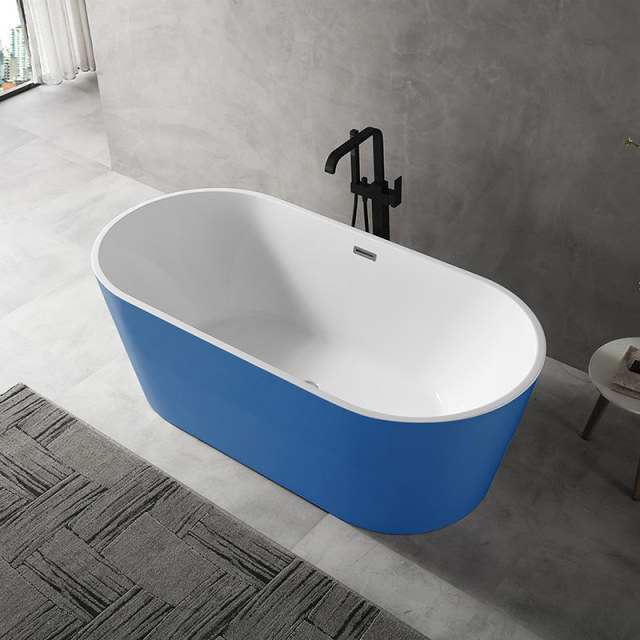 Wholesale Price Colorful Freestanding Oval OEM Acrylic Bathtub XA-111
