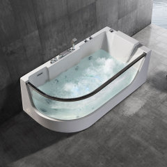 Corner Freestanding Whirlpool Massage Function Acrylic Bathtubs XA-036