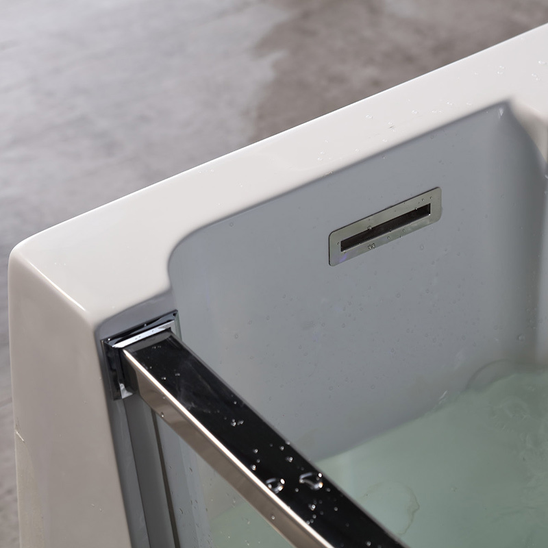 Corner Freestanding Whirlpool Massage Function Acrylic Bathtubs XA-036