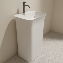 Manufacturer Rectangle Freestanding Pedestal Sink Bathroom Wash Basin TW-Z238