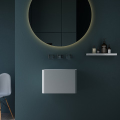 China Wholesale Factory Wall-Mount Hung Solid Surface Wash Basin Single Bathroom Sink TW-G902