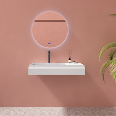 Wall-Mount Corian Single Bathroom Sink TW-8635GAAA