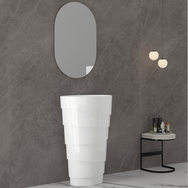 Factory Wholesale Freestanding Pedestal Bathroom Wash Basin Sink XA-Z53