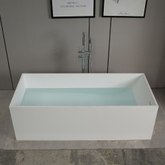 Factory Supply Quality Assurance Rectangle Freestanding Artificial Stone Bathtub XA-8872