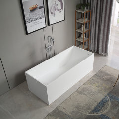 Factory Supply Quality Assurance Rectangle Freestanding Artificial Stone Bathtub XA-8872