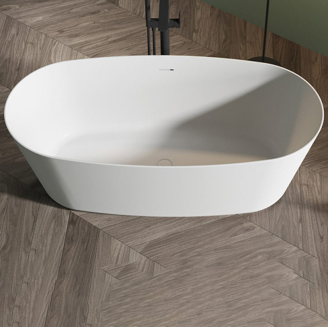 China Wholesale Factory Oval Freestanding Stone Resin Bathtub TW-8831