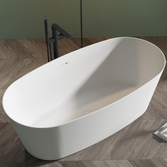 China Wholesale Factory Oval Freestanding Stone Resin Bathtub TW-8831