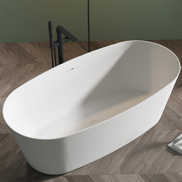 China Wholesale Factory Oval Freestanding Stone Resin Bathtub TW-8831