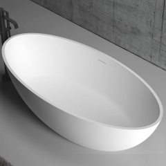 China Wholesale Factory Colorful Oval Freestanding Artificial Stone Bathtub XA-8803