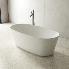 China Wholesale Factory Oval Freestanding Stone Resin Bathtub TW-8831