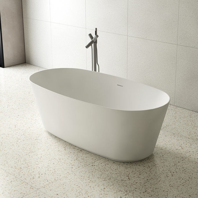 China Wholesale Factory Oval Freestanding Stone Resin Bathtub TW-8831