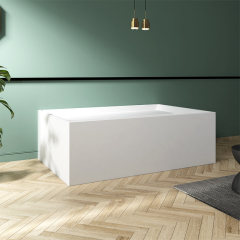 Rectangle Freestanding Back To Wall Acrylic Bathtub TW-7669