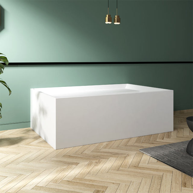 Rectangle Freestanding Back To Wall Acrylic Bathtub TW-7669