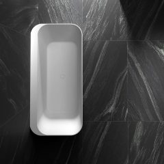 Wholesale Fashion Rectangle Freestanding Back To Wall Acrylic Bathtub TW-7608