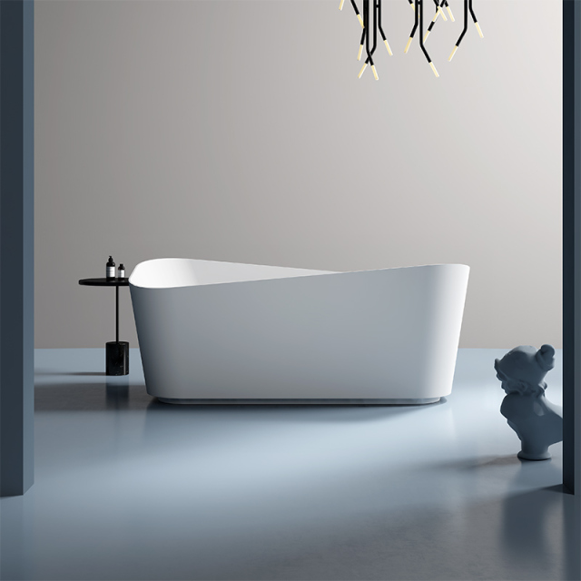 Rectangle Unique Design Freestanding Artificial Stone Bathtub TW-8615