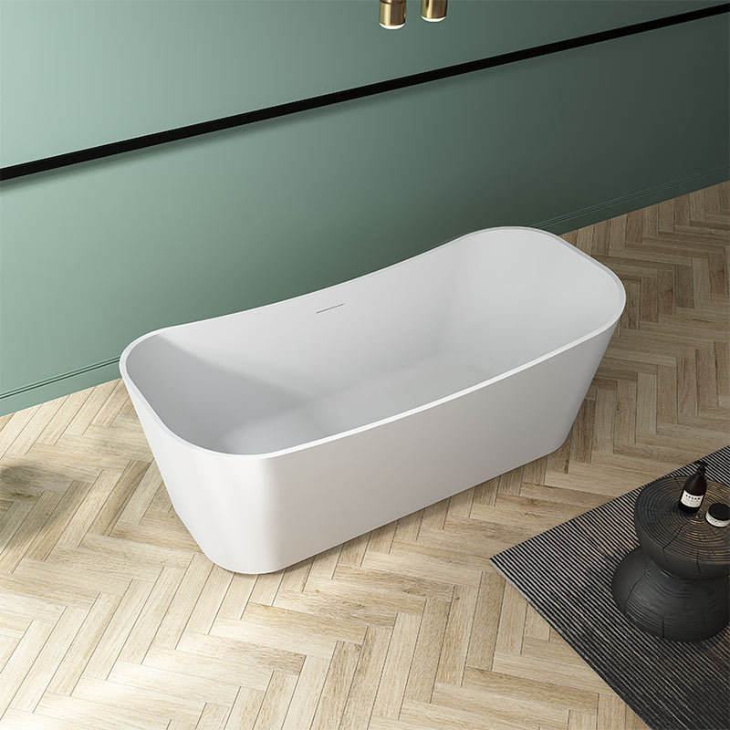 High Quality Rectangle Freestanding Artificial Surface Illuminated Bathtub With Lights TW-8617