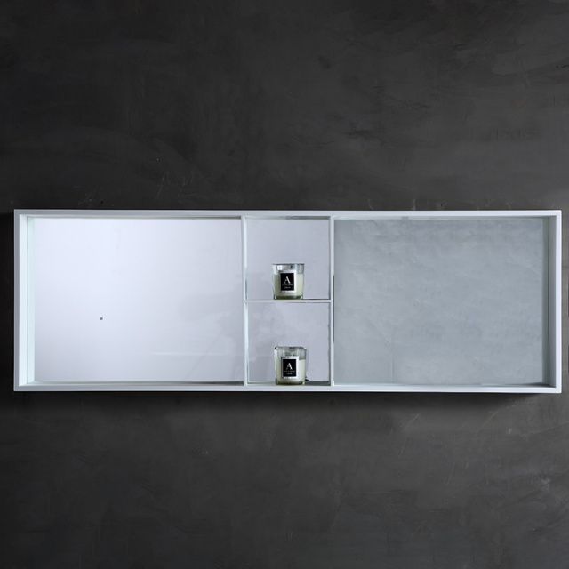 Popular Wholesale Designer Wall Mounted Bathroom Mirror With Shelf Cabinet XA-M22