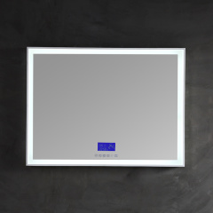 Manufacturer Rectangle Wall Mounted Bluetooth Bathroom Makeup Vanity Mirror With LED Lights XA-ML81