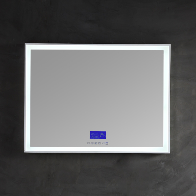 Manufacturer Rectangle Wall Mounted Bluetooth Bathroom Makeup Vanity Mirror With LED Lights XA-ML81