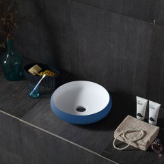 Wholesale High End Quality Colorful Round Above Counter Top Wash Basin XA-A70