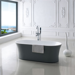 Wholesale Fashion Colorful Oval Freestanding Acrylic Bathtub XA-125