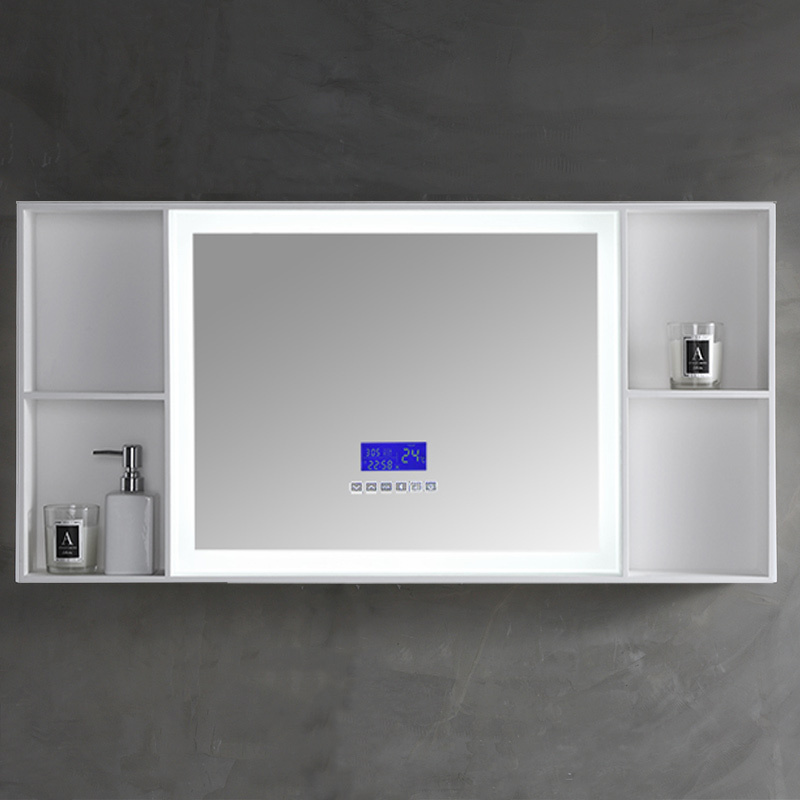 Hot Style Wholesale Wall Mounted Bathroom Mirror With Shelf Cabinet XA-ML90