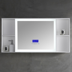 Hot Style Wholesale Wall Mounted Bathroom Mirror With Shelf Cabinet XA-ML90
