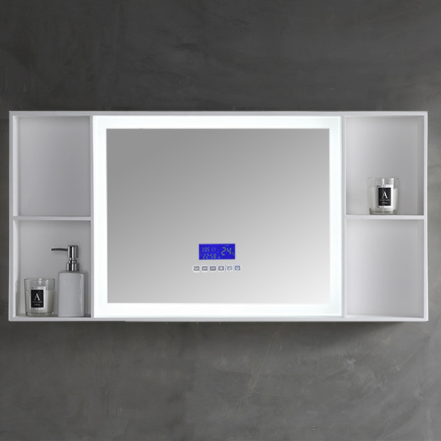 Hot Style Wholesale Wall Mounted Bathroom Mirror With Shelf Cabinet XA-ML90