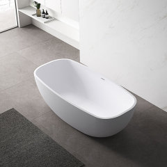 Factory Supply Quality Assurance Oval Freestanding Artificial Stone Bathtub XA-8802