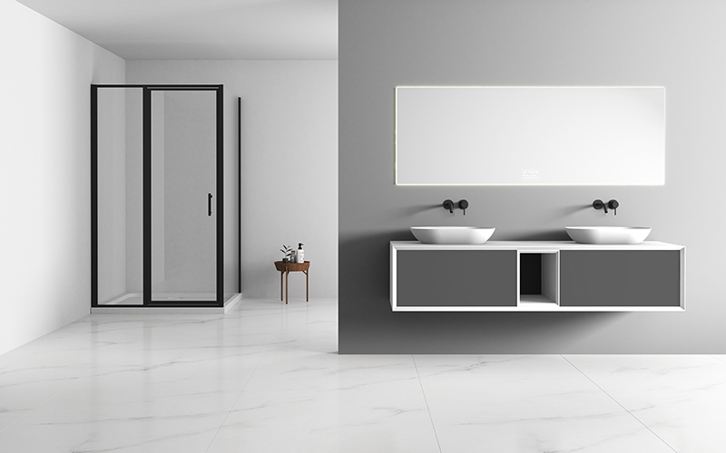 Double Counter Top Sinks Floating Bathroom Vanity Cabinet TW-2205