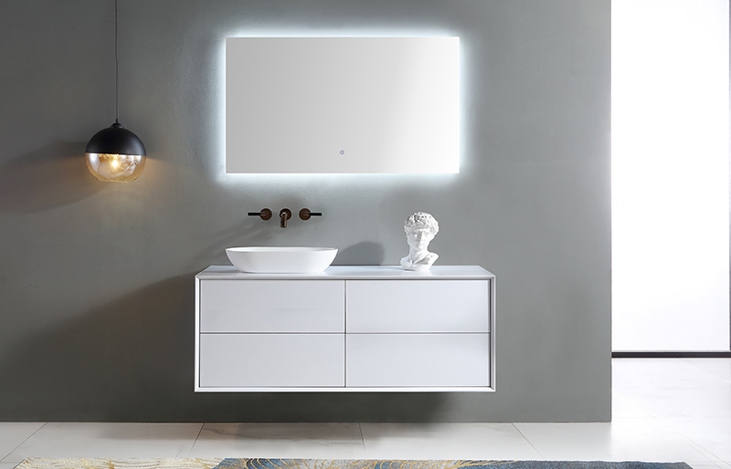 Single Counter Top Sink Floating Bathroom Vanity Cabinet TW-2303