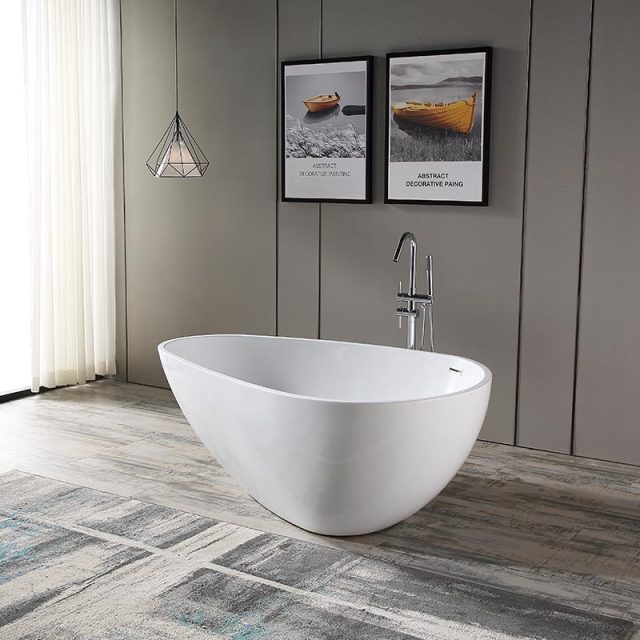 Factory Wholesale Shell-Shape Freestanding Acrylic Bathtub TW-6696