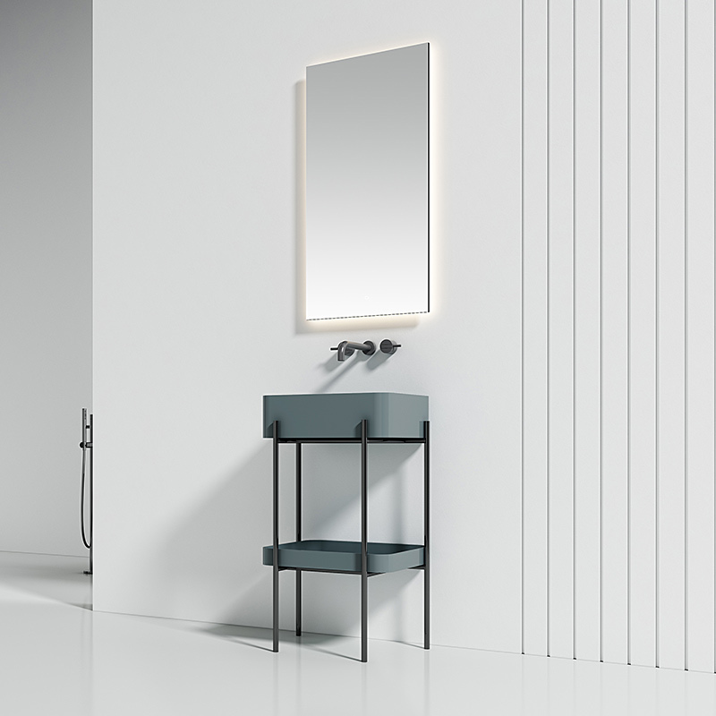 Console Sink With Shelf Floor Bathroom Cabinet WBL-9701