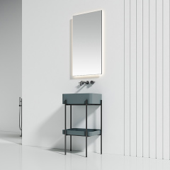 Console Sink With Shelf Floor Bathroom Cabinet WBL-9701