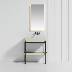 Console Sink With Shelf Freestanding Bathroom Vanity WBL-9703