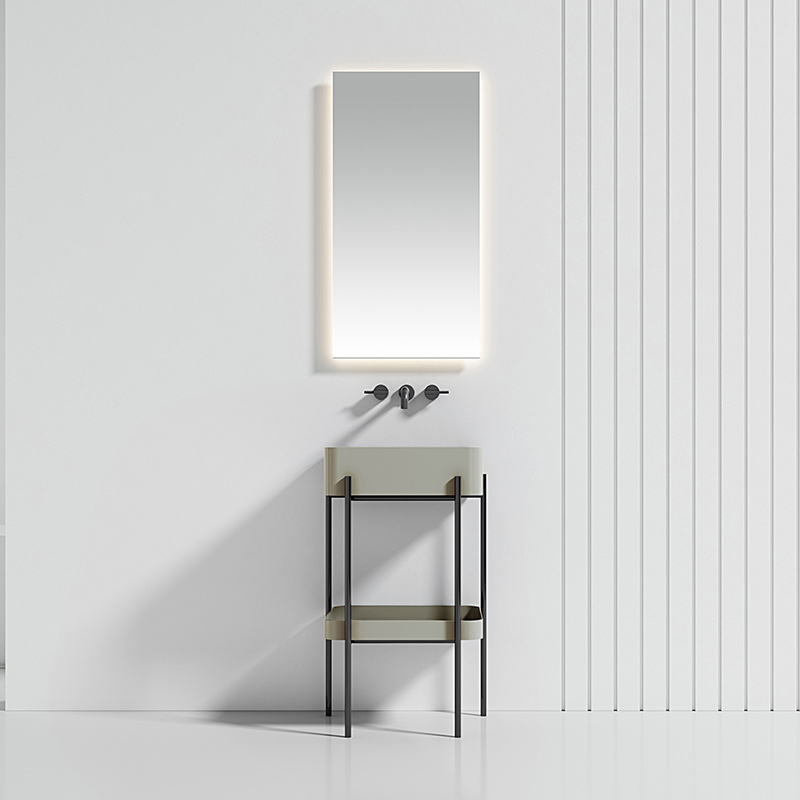Console Sink With Shelf Floor Bathroom Cabinet WBL-9701