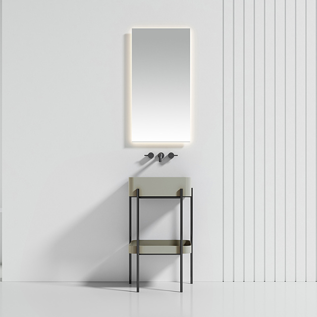 Console Sink With Shelf Floor Bathroom Cabinet WBL-9701
