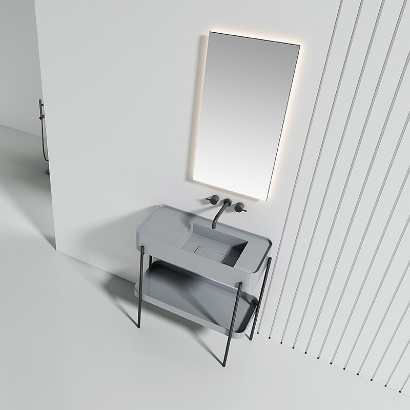 Console Sink With Shelf Freestanding Bathroom Vanity WBL-9703