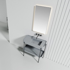 Console Sink With Shelf Freestanding Bathroom Vanity WBL-9703