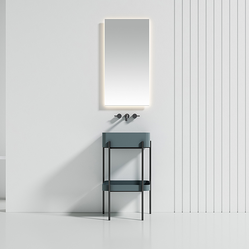 Console Sink With Shelf Floor Bathroom Cabinet WBL-9701