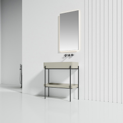 Console Sink With Shelf Freestanding Bathroom Cabinet WBL-9702