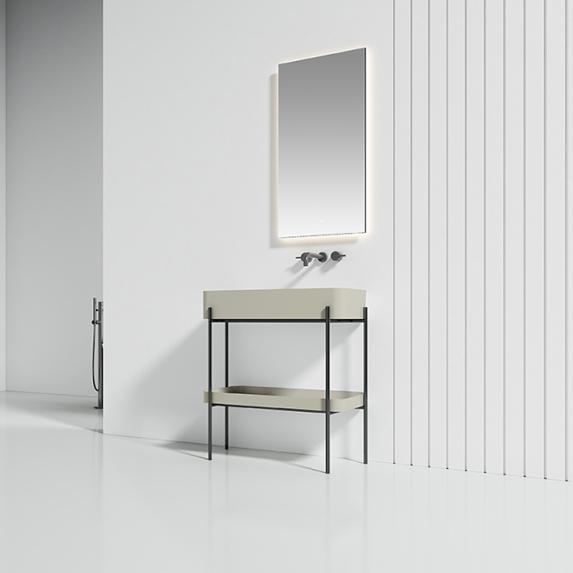 Console Sink With Shelf Freestanding Bathroom Cabinet WBL-9702