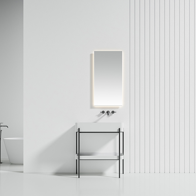 Console Sink With Shelf Freestanding Bathroom Cabinet WBL-9702