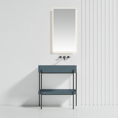 Console Sink With Shelf Freestanding Bathroom Cabinet WBL-9702